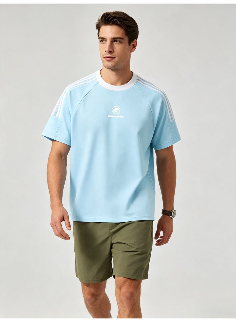 Mammut Contrast striped raglan sleeves loose short sleeve T-shirt - Image 4