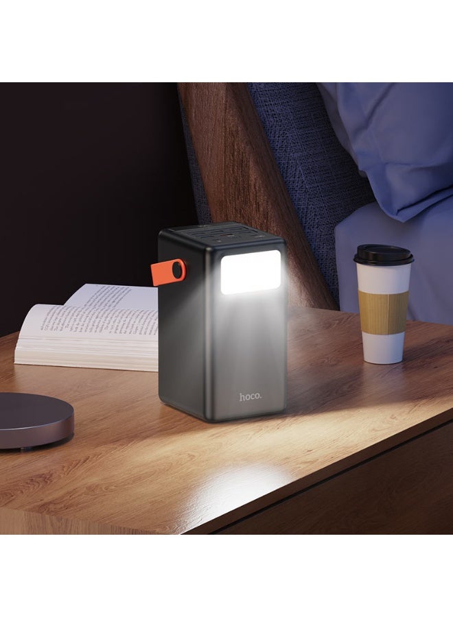 Hoco Equipped with an incredible 100,000mAh battery capacity, the Hoco J142 ensures long-lasting power for smartphones, tablets, cameras, and laptops, making it perfect for travel, camping, and outdoor adventures. It features multiple USB output ports for simultaneous charging and includes advanced PD 20W and QC 3.0 fast-charging support to deliver efficient and quick energy to your devices. - Image 2