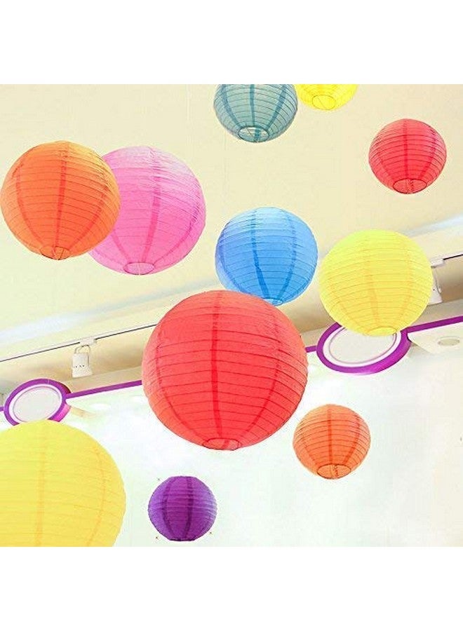 UNIVERSAL BUYER مصباح ورقي عالمي للزينة للفنادق والمنازل (10 بوصة 5 قطع، متعدد الألوان) - Image 2