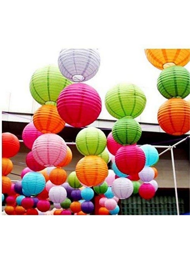 UNIVERSAL BUYER مصباح ورقي عالمي للزينة للفنادق والمنازل (10 بوصة 5 قطع، متعدد الألوان) - Image 1