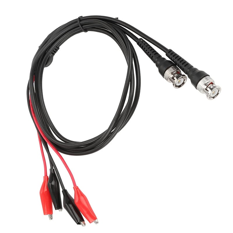 2PCS P1011 BNC Q9 Oscilloscope Test Cables, BNC Crocodile Clip Leads Industrial Test Probe Cables Coaxial Oscilloscope Cables - Image 2
