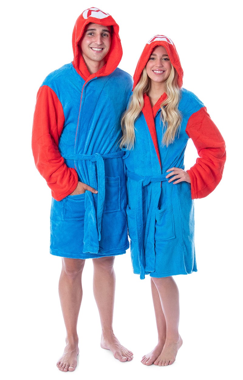 MJC Nintendo Super Mario Character Costume Bathrobe Robe (1X/2X) - Image 5