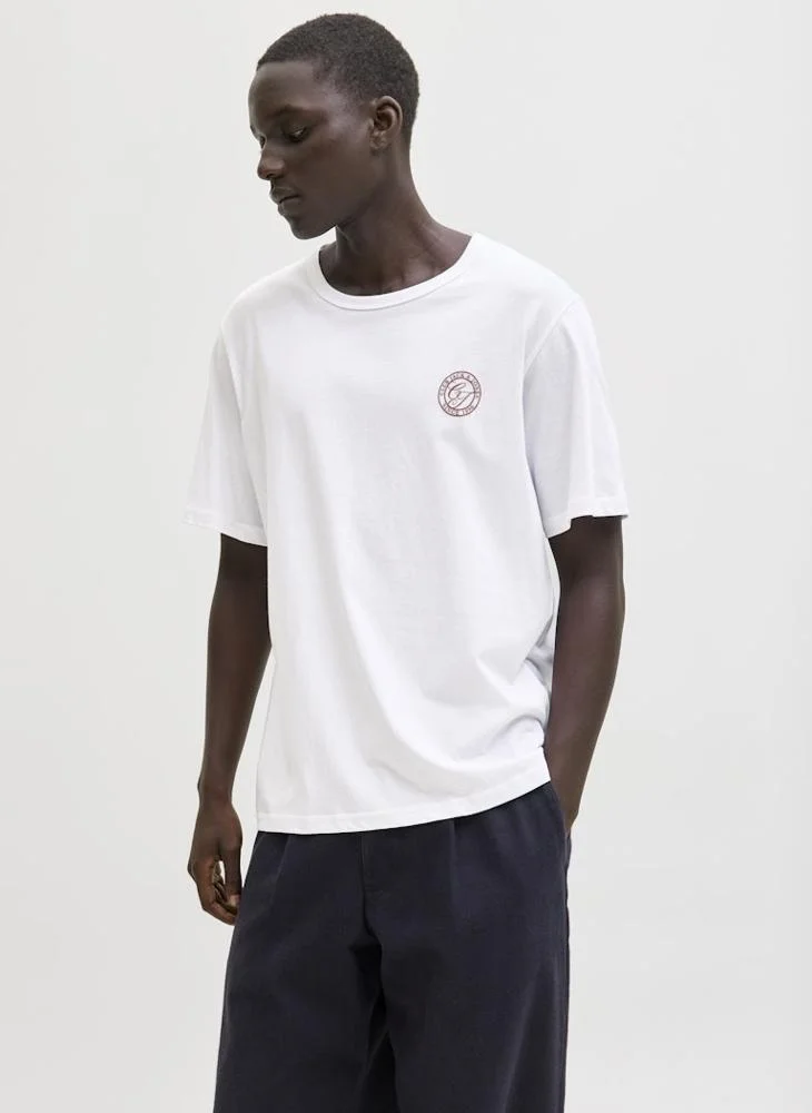 جاك اند جونز Crew Neck Relaxed Fit T-Shirt