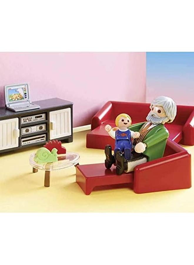 بلاي موبيل 70207 غرفة معيشة بيت الدمية مع مدفأة - Image 3