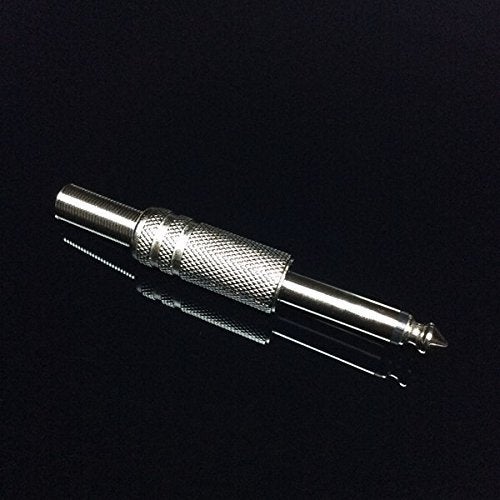 CESS 1/4 Inch TS Audio Phono Tone Male Plug Cable Connector - 1/4" 6.35mm TS Guitar Cable Plug (10 Pack) - Image 2