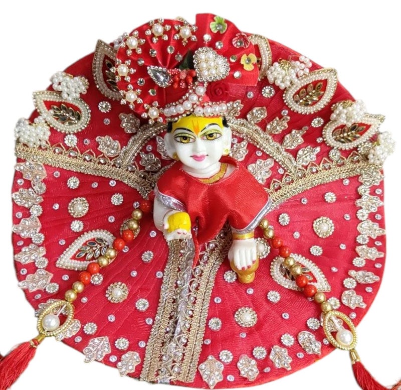 Partish Laddu Gopal Janamashtmi Dress l Ladoo Gopal Dress l Kanha Ji Dress Size 0 1 2 4 5 6 (Size 5, F) - Image 2