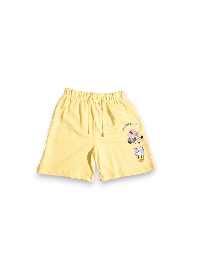 ميكي آند فريندز طقم تيشيرت وشورت للبنات من ميكي وأصدقائه - Image 4