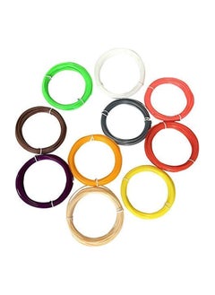 Mcdou 3D Printer Filament for 3D Print Pen Multicolor 3D Printing Accessories (10 Colors 5 Meters),Upgraded 3D High-Precision 1.75mm Printer Filament...