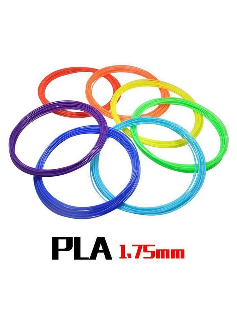 McDou - Mcdou 3D Printer Filament for 3D Print Pen Multicolor 3D Printing Accessories (10 Colors 5 Meters),Upgraded 3D High-Precision 1.75mm Printer Filament... - Image 1