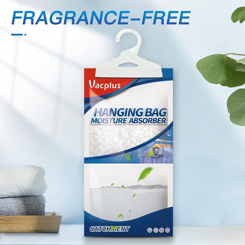 Vacplus Moisture Absorbers Packets, Fragrance Free 15 Pack, Humidity Packs, Dessicant Packets, Hanging Closet Dehumidifier Bags, Odor Eliminator for Bathroom 9.8OZ - Image 5