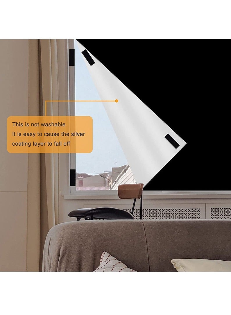 هومستر ستائر تعتيم محمولة بشريط لاصق ذاتي، DIY لغرفة النوم وغرفة المعيشة والحمام والعليّة، 300*145 سم - Image 4