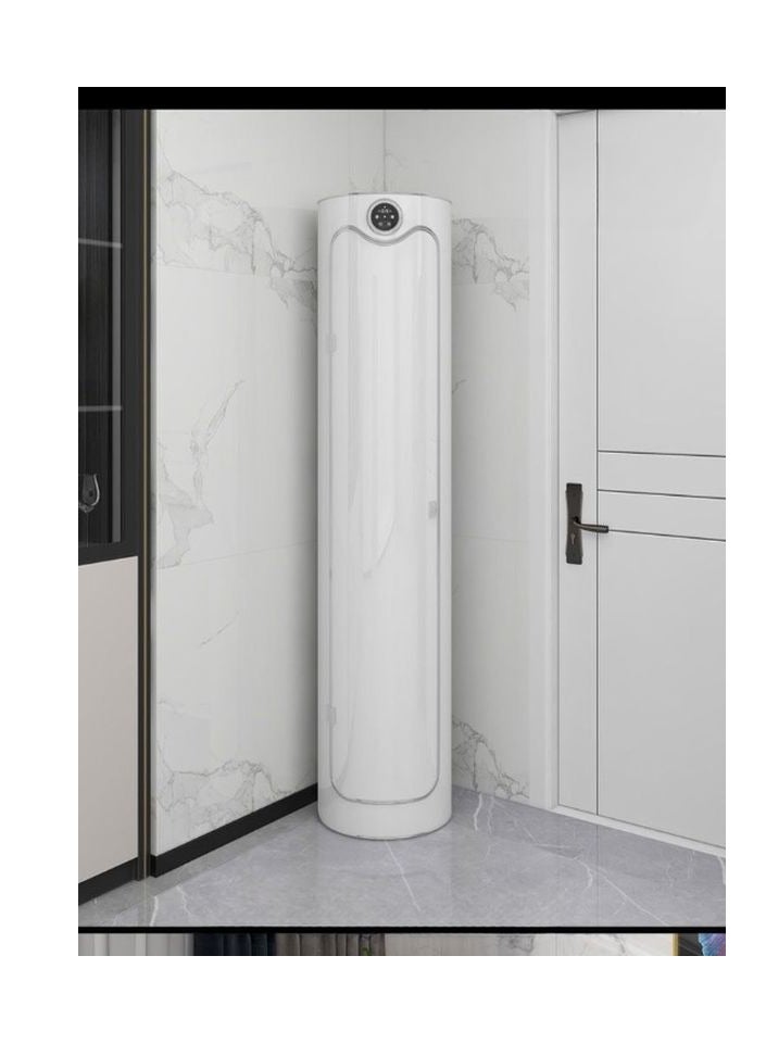 AWD Rotating Shoe Rack Spinning Shoe Tower Vertical Shoe Cabinet White 360° Round Rotating Shoes Rack Standing 13 Tier Storage Organizer White Shoe Storage for Entryway Hallway Small Spaces - Image 1