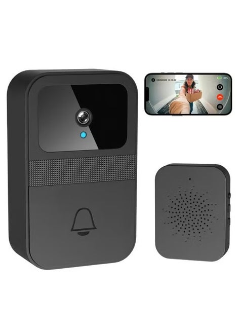 1080P Doorbell Camera with Ring Chime,Smart Video Doorbell with Two-Way Talk,Cloud Storage,Instant Alerts,Night Vision,IP55 Waterproof