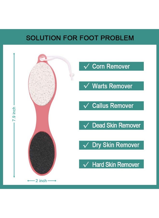 CAREHOOD Foot File Callus Remover Multi Purpose 4 In 1 Feet Pedicure Tools With Foot Scrubber Pumice Stone Foot Rasp And Sand Paper For Home Foot Care (Red Pedicure Foot File) - Image 4