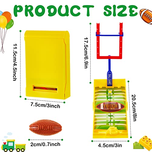 Deekin 4 Sets Mini Football Game Desktop Football Games Field Goal Soccer Toys with Foam Soccer Goal Post Bases Catapults Flick Finger Board Desk for Sports Party Office Gifts - Image 5