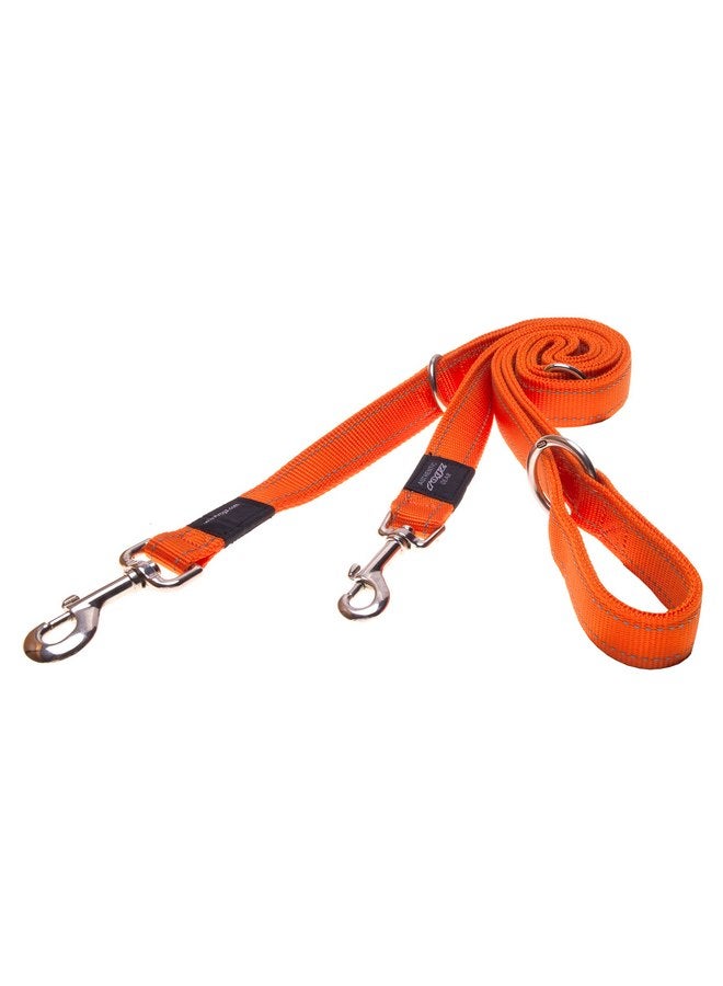 Rogz Lumberjack Multipurpose Lead Reflective, Orange - Image 1