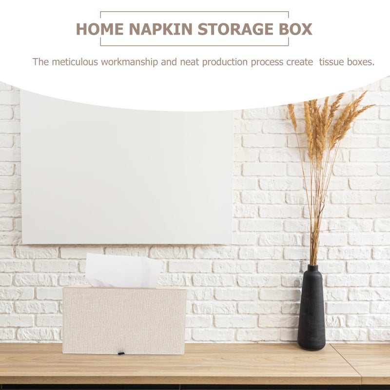 Tissue Case Bedroom Napkin Case Home Napkin Storage Box Concise Tissue Box - Image 2