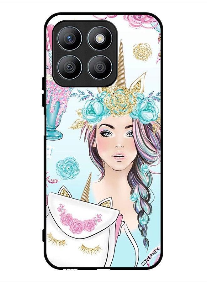 Covernex Protective Case Cover For Honor X8b Eyelashes On Bag & Unicorn Girl - Image 1