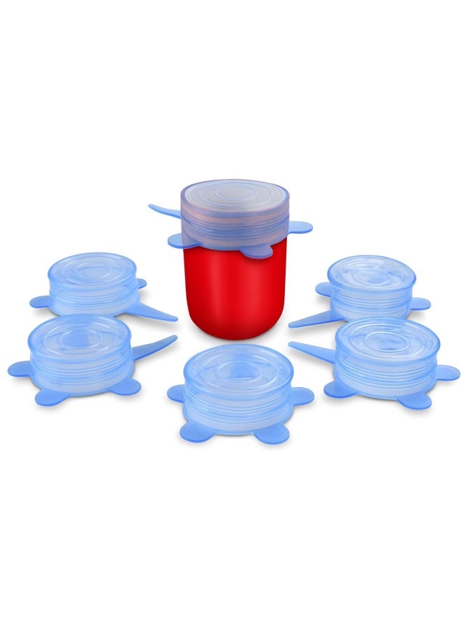 Orblue Silicone Stretch Lids 6-Pack Small 2.6 Inches Stretches To 3.5 Inches - Image 1