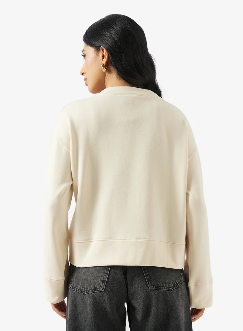 VERO MODA V-Neck Brushed Sweat Cardigan