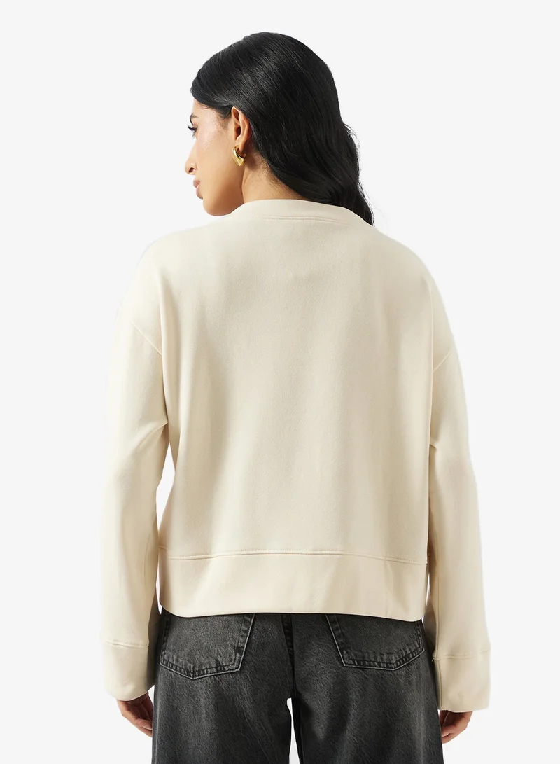 VERO MODA V-Neck Brushed Sweat Cardigan