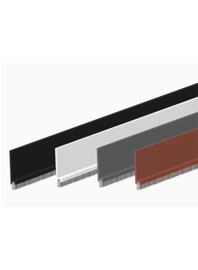 Door Brush Draft Stopper, Self-Adhesive Under Door Seal Strip for Wind, Dust, Insects & Noise Blocking (100 cm)