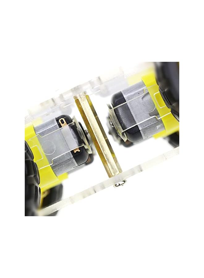 erorex مجموعة هيكل سيارة ذكية روبوت DIY مع مشفر سرعة، 4 عجلات وصندوق بطارية (4 عجلات) - Image 5