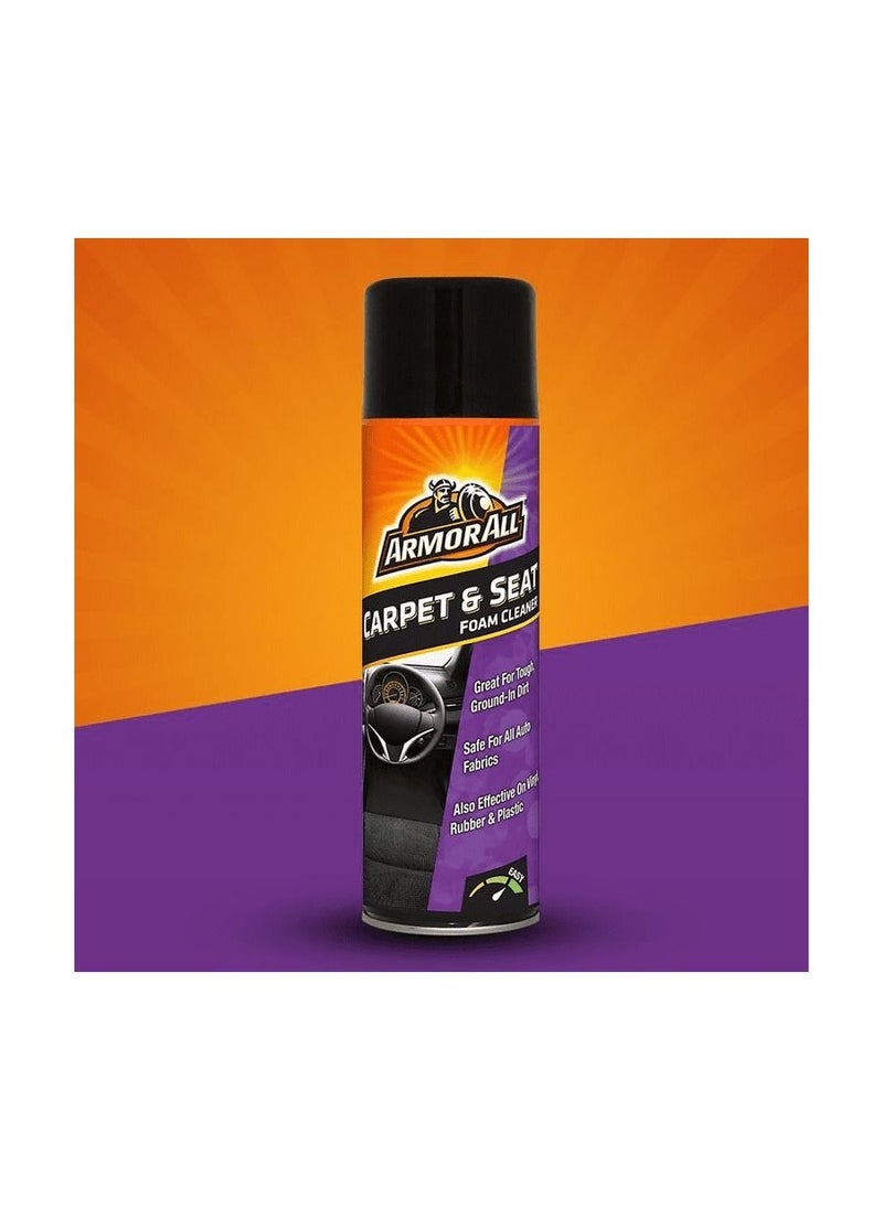 ARMOR ALL Foam Cleaner For Carpets And Seats HighIy Effective Carpet Seat Foaming Cleaner Armorall 500ml  - Image 1