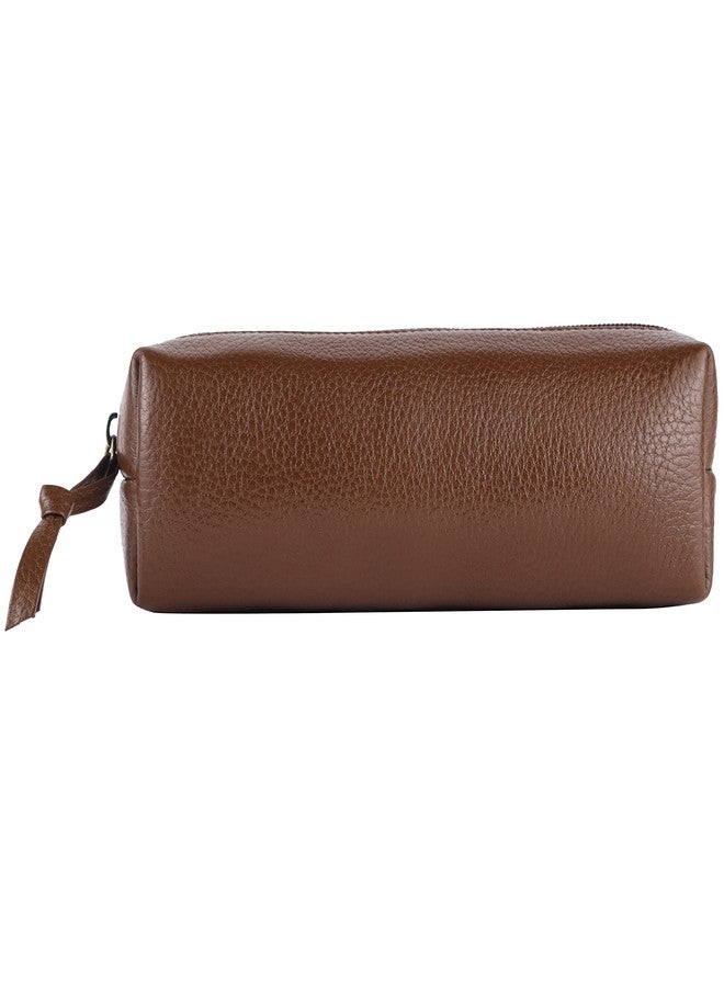 HAMMONDS FLYCATCHER Leather Utility Pouch - Multi-Use Genuine Leather Pencil Case, Cosmetic Case, Stationery Pouch, School & Office Organizer - Brushwood - Image 4