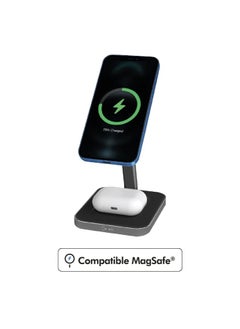 FORCE Force Power 15W MagSafe Compatible with Charger double Wireless Charger Lifetime Warranty Black  - Image 3