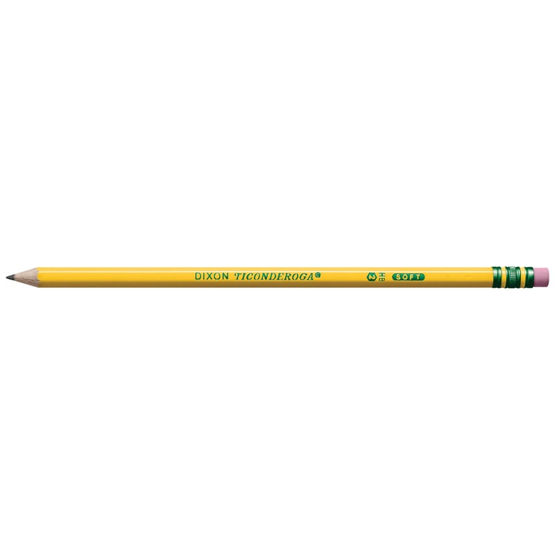 Ticonderoga Wood-Cased Pencils, Pre-Sharpened, #2 HB Soft, Yellow, 30 Count - Image 2