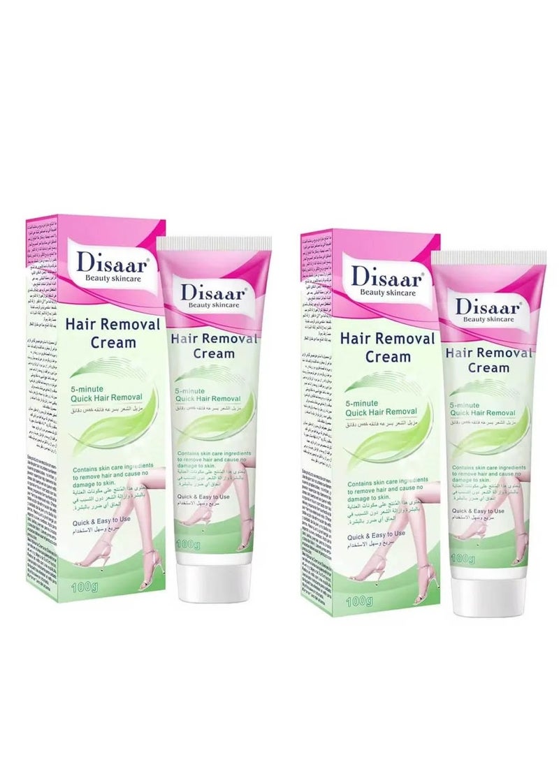 Disaar 2 PIECECS OF  5 Minute Fast Hair Removal Cream 100g - Image 1