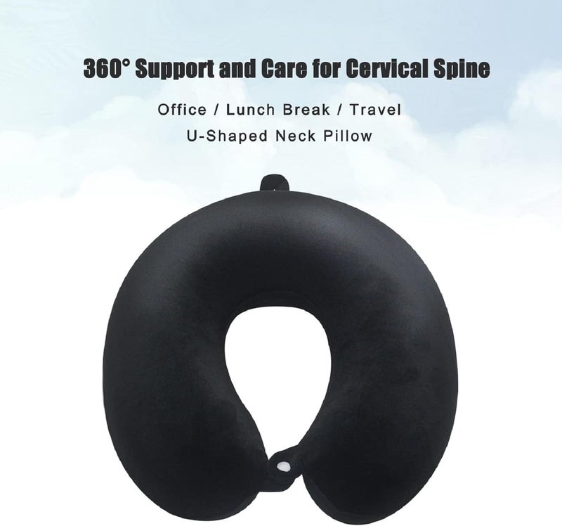 PumPum Memory Foam Travel PillowBlack - Image 3
