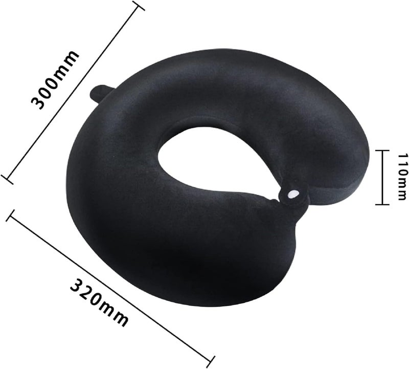 PumPum Memory Foam Travel PillowBlack - Image 2