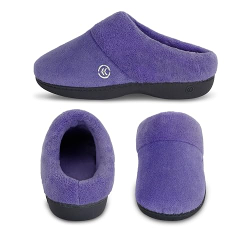 isotoner Women's Terry Clog Slippers: Non-Slip, Indoor/Outdoor, Non-Slip, Memory Foam, Machine Wash - Image 2
