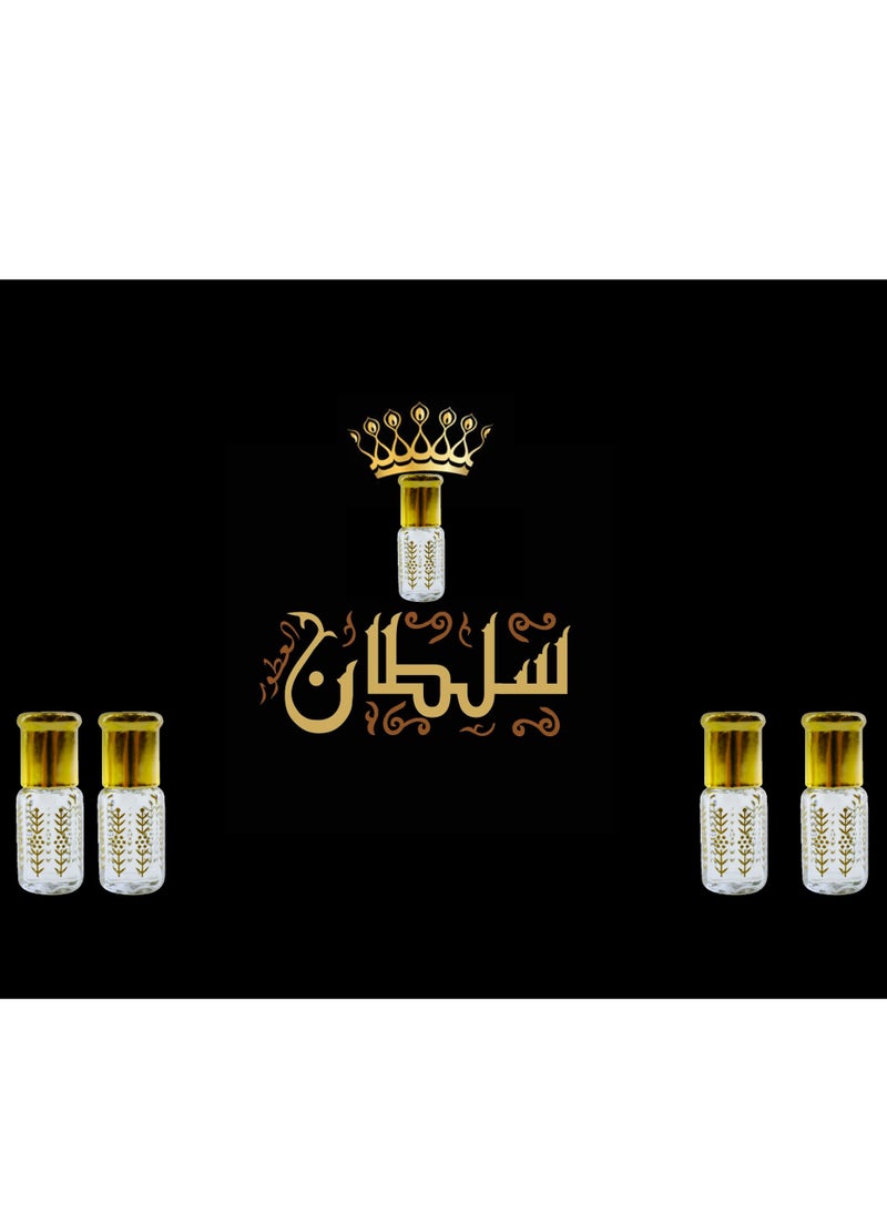 Sultan 5 Pieces Mixed Sultan Perfumes Is Stable and Lasts Long Economical Package 3 Ml 