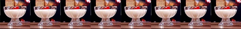 AFAST Stylish Ice Cream Bowl for Ice Cream, Dessert and Pudding, Clear, 100 Ml, 9.5 X 9.5 X 8, Pack of 8 - Image 1