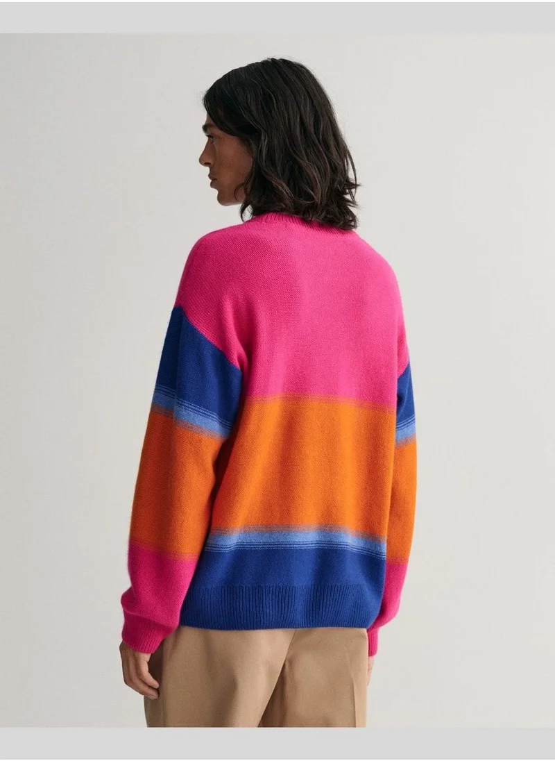 GANT Gant Degrade Striped Crew Neck Sweater