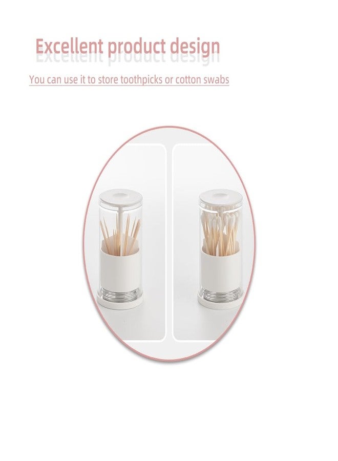 BLBM Push-type Pop-up Toothpick Box that Can be used to Store Toothpicks, Cotton swabs, and Dental floss - Image 2