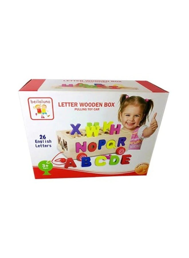 لعبة سحب صندوق الرسائل الخشبي - Image 3