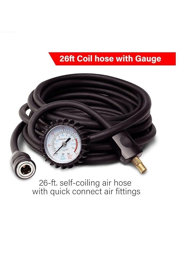 Organized Home Dual Cylinder Car Air Compressor Ultra Extreme 4x4 Tire Super Air Flow Portable 300 Litter-Mints 150 PSI 12V Tire Inflator for Car Truck Bicycle Other Inflatables  - Image 5