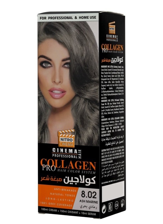 نيترو سينما  كولاجين صبغة شعر لون رمادي بحري 8.02  - Image 1