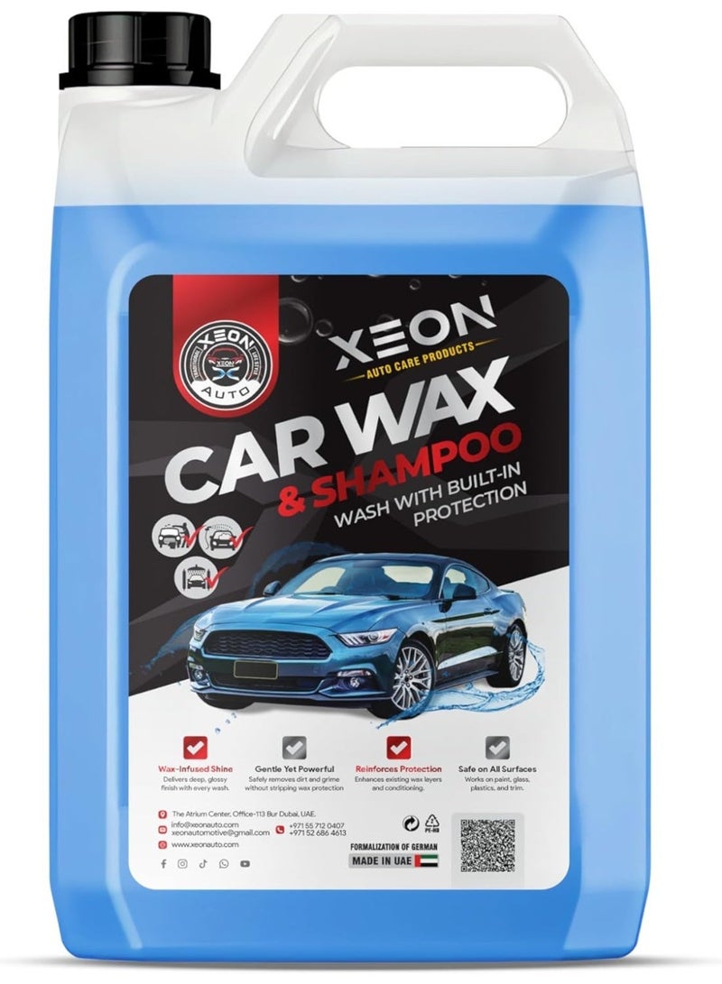 Car Wash Shampoo 5L Wax & Foam | Paint Protection | Shine with Fresh Fregrance Automotive & Vehical Shampoo - Image 1