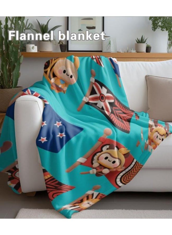 general Baby and children's cartoon flannel thin blanket (warm and comfortable, suitable for sleep, game use) 70cm*100cm - Image 3