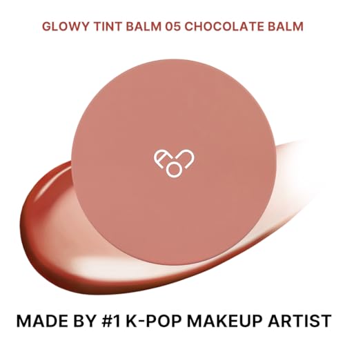 AOU GLOWY TINT BALM Tinted Lip Balm with Natural Gloss Instant Hydration for Chapped Lips 0.12Oz (05 Chocolate Balm) - Image 2