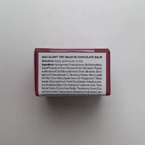 AOU GLOWY TINT BALM Tinted Lip Balm with Natural Gloss Instant Hydration for Chapped Lips 0.12Oz (05 Chocolate Balm) - Image 4