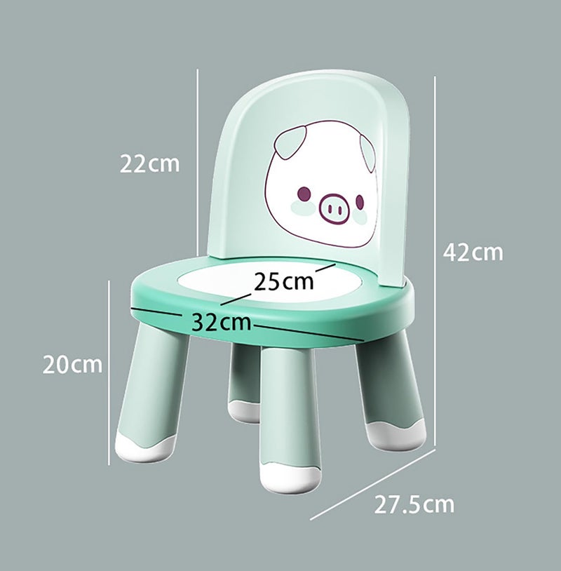 House of Quirk Detachable Baby Chair - Multifunctional, Adjustable Plastic Backrest, Compact Chair & Stool for Toddlers (Rabbit Yellow), 42 cm, 32 cm, 27.5 cm - Image 3