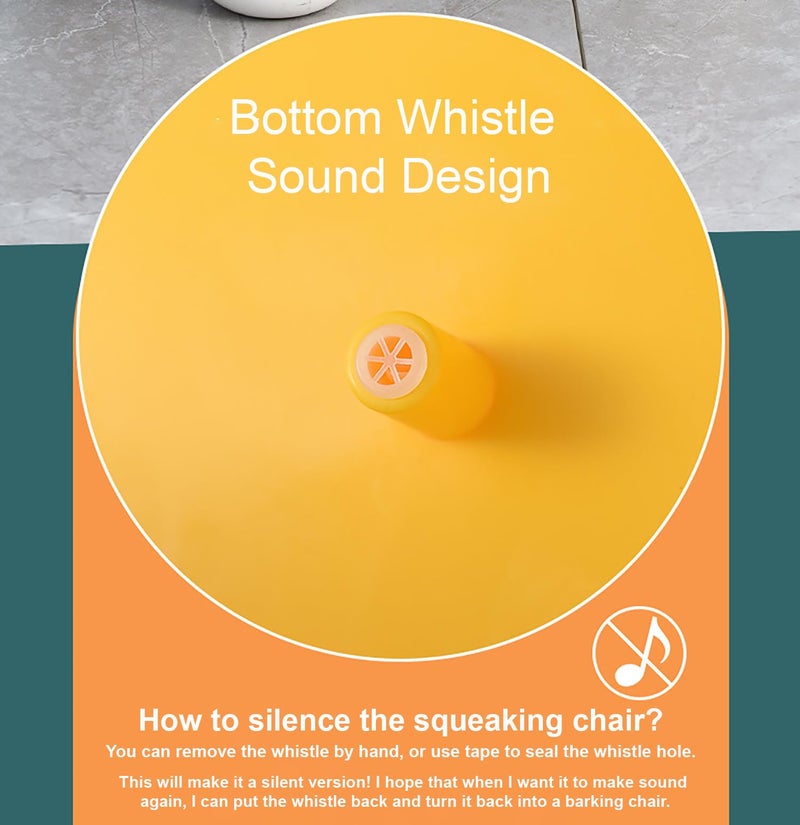 House of Quirk Detachable Baby Chair - Multifunctional, Adjustable Plastic Backrest, Compact Chair & Stool for Toddlers (Rabbit Yellow), 42 cm, 32 cm, 27.5 cm - Image 4