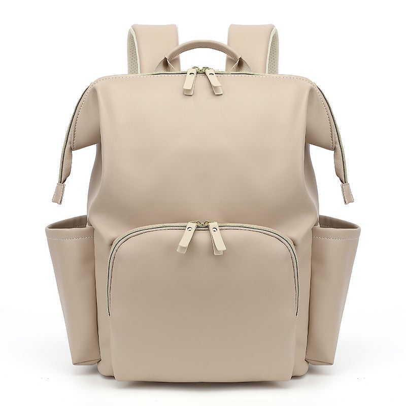 Large Capacity PU Leather Baby Diaper Bag Backpack - Image 5