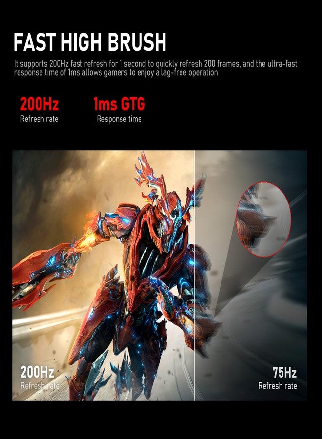 Gawfolk شاشة كمبيوتر Gawfolk مقاس 24.5 بوصة بتردد 200 هرتز - Image 2